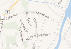 Osadní v obci Čerčany - mapa ulice