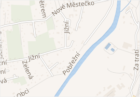 Pobřežní v obci Čerčany - mapa ulice