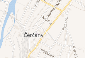 Školní v obci Čerčany - mapa ulice