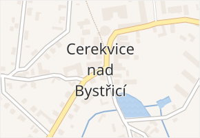 Cerekvice nad Bystřicí v obci Cerekvice nad Bystřicí - mapa části obce