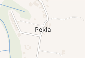 Pekla v obci Cerekvice nad Loučnou - mapa části obce