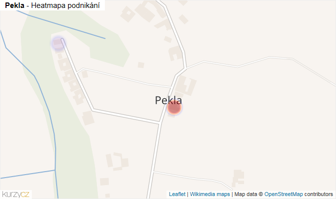 Mapa Pekla - Firmy v části obce.