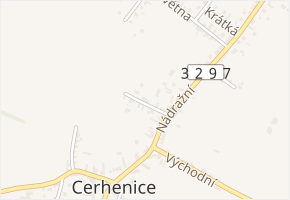 Polní v obci Cerhenice - mapa ulice