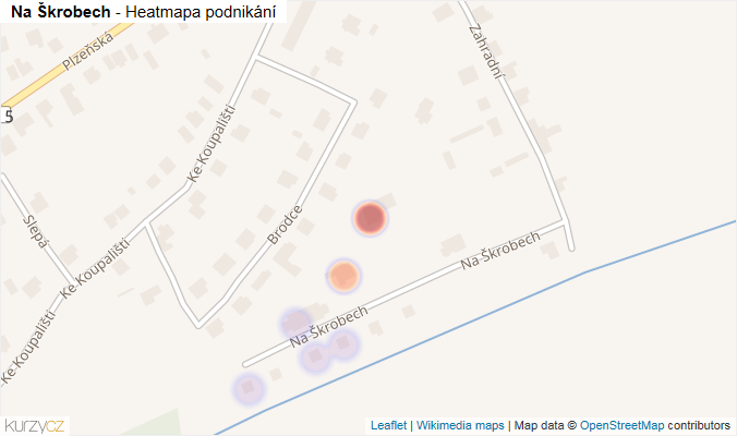 Mapa Na Škrobech - Firmy v ulici.