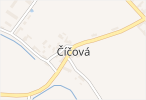 Číčová v obci Čermná nad Orlicí - mapa části obce