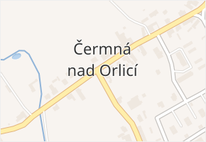 Malá Čermná v obci Čermná nad Orlicí - mapa části obce