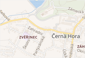 Na Rybníčku v obci Černá Hora - mapa ulice
