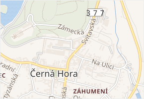 nám. U Pivovaru v obci Černá Hora - mapa ulice