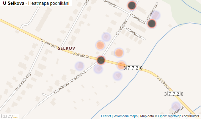 Mapa U Selkova - Firmy v ulici.