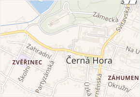 U Staré školy v obci Černá Hora - mapa ulice