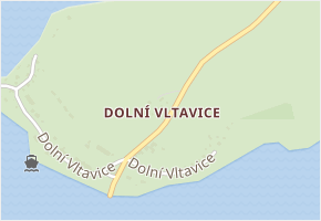 Dolní Vltavice v obci Černá v Pošumaví - mapa části obce