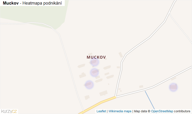 Mapa Muckov - Firmy v části obce.
