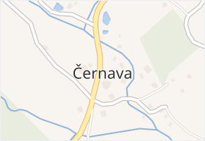 Kobelec v obci Černava - mapa části obce