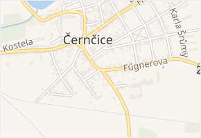 Tyršova v obci Černčice - mapa ulice