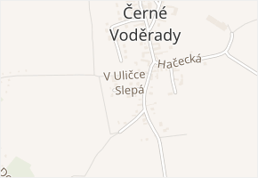 Slepá v obci Černé Voděrady - mapa ulice