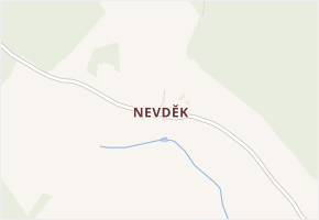 Nevděk v obci Černíkov - mapa části obce