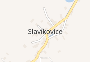 Slavíkovice v obci Černíkov - mapa části obce