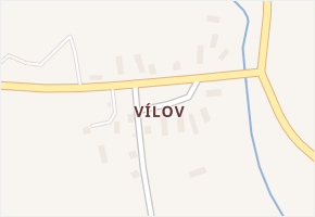 Vílov v obci Černíkov - mapa části obce