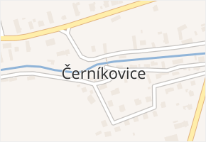 Černíkovice v obci Černíkovice - mapa části obce