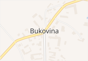 Bukovina v obci Černilov - mapa části obce