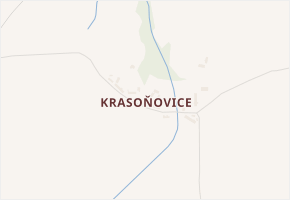 Krasoňovice v obci Černíny - mapa části obce