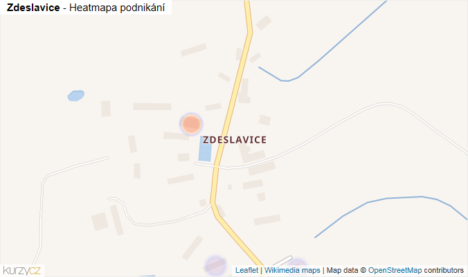 Mapa Zdeslavice - Firmy v části obce.