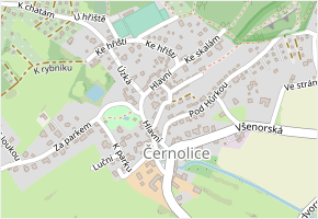 Hlavní v obci Černolice - mapa ulice