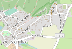 K Hůrce I. v obci Černolice - mapa ulice