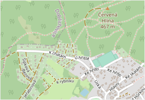 Malinová v obci Černolice - mapa ulice