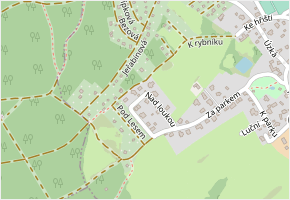 Nad loukou v obci Černolice - mapa ulice