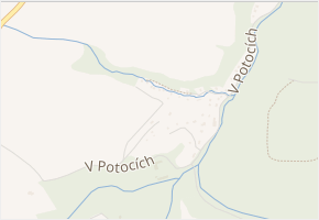 Nad Potoky II. v obci Černolice - mapa ulice