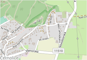 U skal III. v obci Černolice - mapa ulice