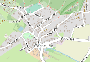 V Hůrce v obci Černolice - mapa ulice