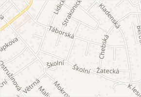 Budějovická v obci Černošice - mapa ulice