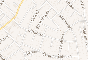Chrudimská v obci Černošice - mapa ulice