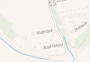 Habrová v obci Černošice - mapa ulice