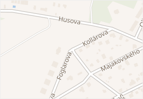 Kollárova v obci Černošice - mapa ulice