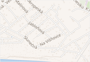 Moravská v obci Černošice - mapa ulice