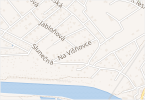 Na Višňovce v obci Černošice - mapa ulice