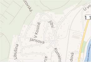 Nad statkem v obci Černošice - mapa ulice