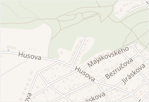 Olbrachtova v obci Černošice - mapa ulice