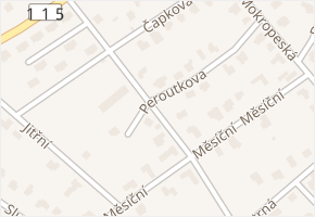 Peroutkova v obci Černošice - mapa ulice