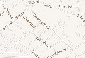 Polní v obci Černošice - mapa ulice