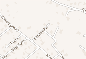 Slovenská v obci Černošice - mapa ulice