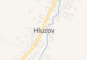 Hluzov v obci Černotín - mapa části obce