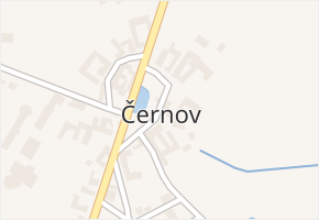 Černov v obci Černov - mapa části obce