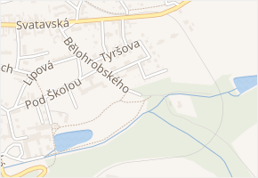 Bělohrobského v obci Černovice - mapa ulice