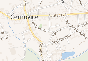 Na Sadech v obci Černovice - mapa ulice