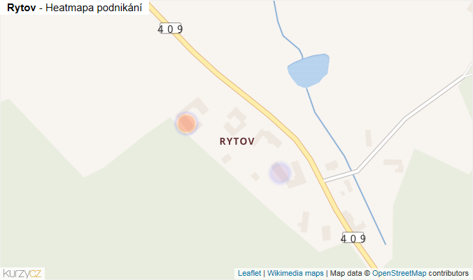 Mapa Rytov - Firmy v části obce.