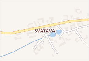Svatava v obci Černovice - mapa části obce